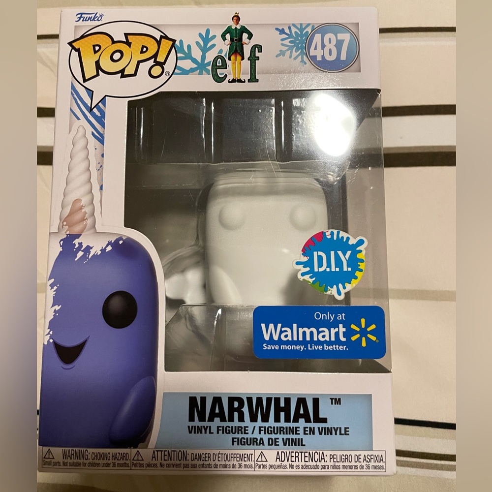 Brand new Funko Pop! Narwhal #487 Elf DIY Walmart Exclusive NIB Christmas